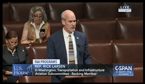 Larsen’s Long-Term FAA Reauthorization Bill Passes House | U.S ...